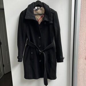 Burberry Women's Black Wool Coat